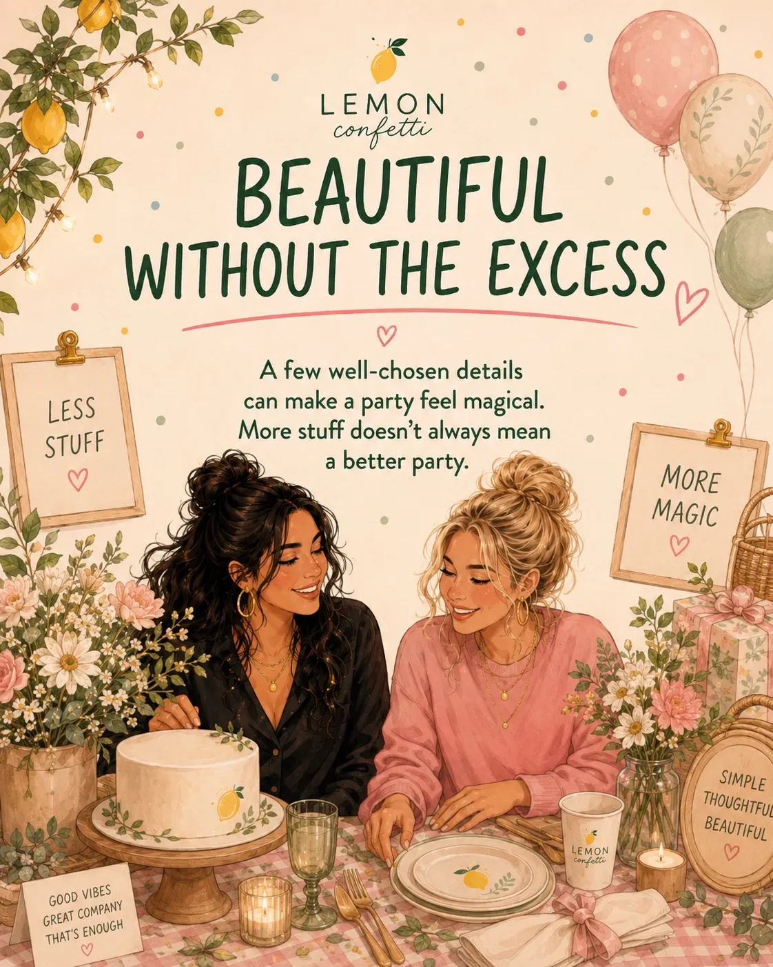 Beautiful without the excess