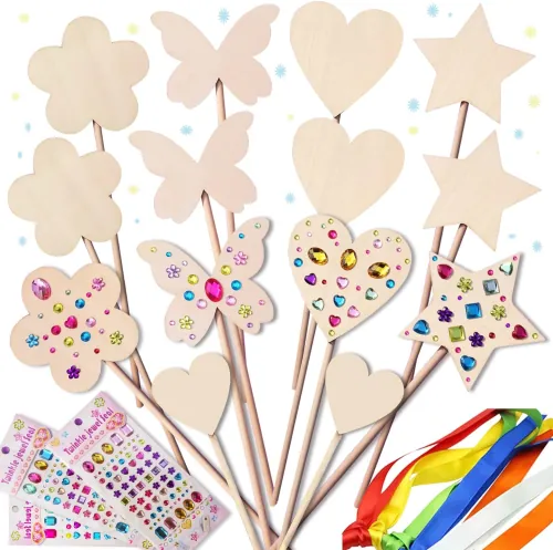 WUBOMJIO Princess Fairy Wands Craft Kit