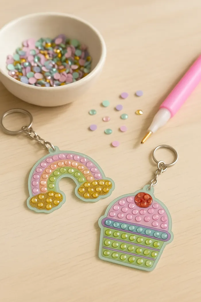 Design-Your-Own Rainbow Gem Art