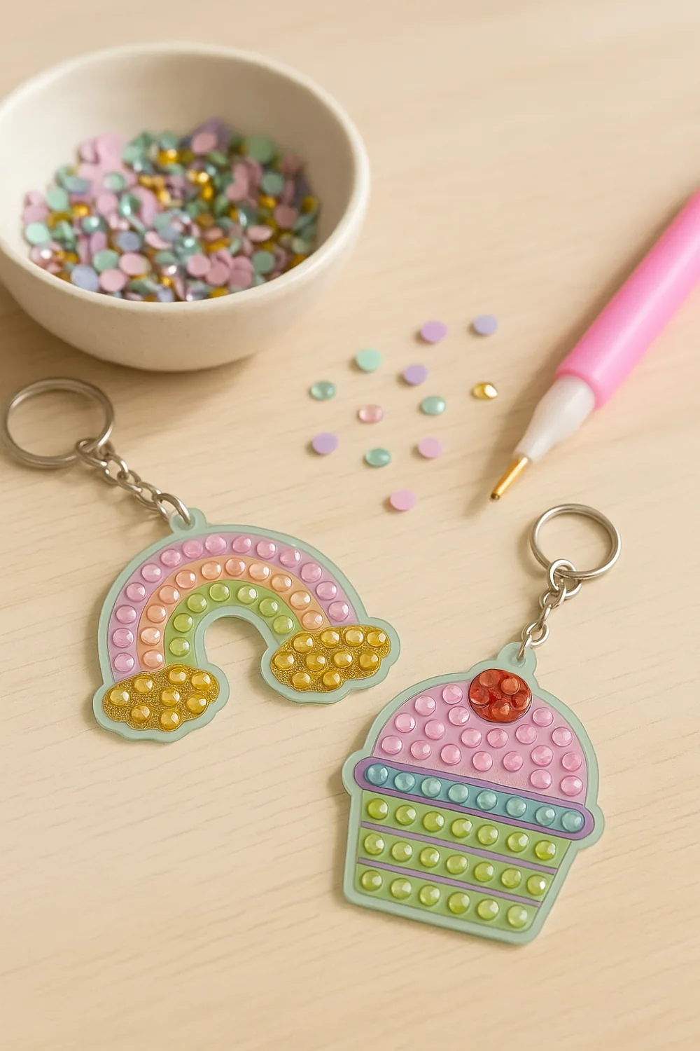 Design-Your-Own Rainbow Gem Art