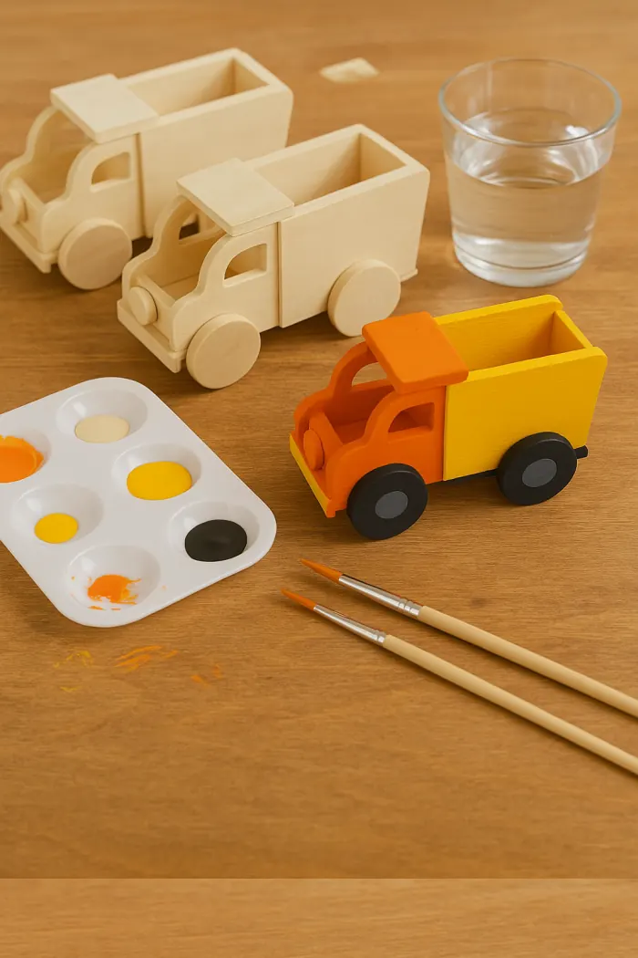 Paint-Your-Own Wooden Dump Truck