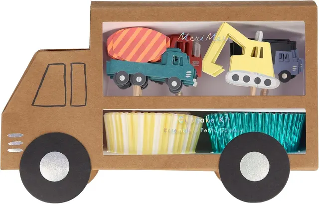 Meri Meri Construction Cupcake Kit, Pack of 24