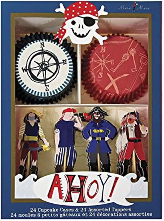 Meri Meri Cupcake Kit, Ahoy There Pirate