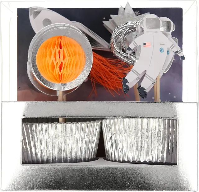 Meri Meri Space Cupcake Kit, Pack of 24