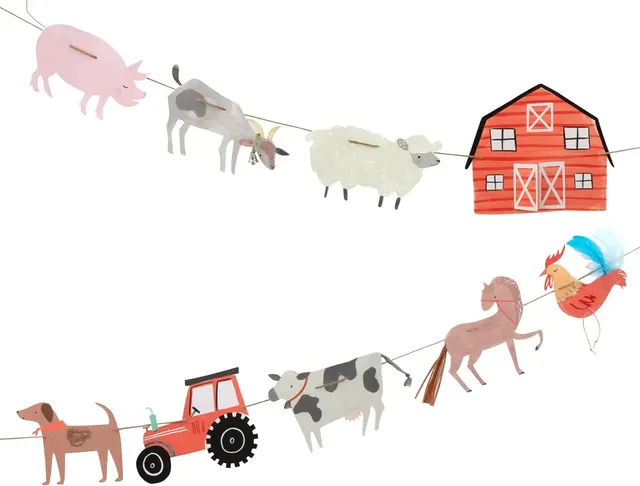 Meri Meri On The Farm Party Banner, 10ft
